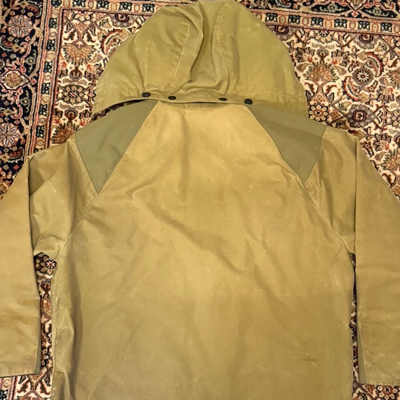 Classic Barbour Sporting Field Coat waxed cotton tartan lined XL - Picture 3 of 14